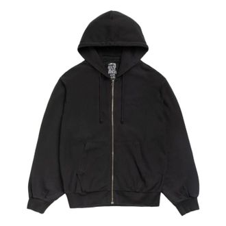 St&uuml;ssy Lightweight Terry Zip Hoodie Black 118613-BLAC
