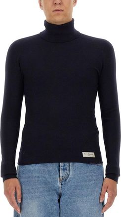 Balmain Navy Blue Solid Sweater