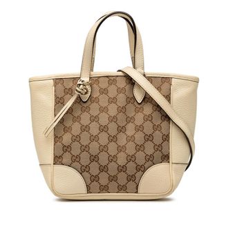 Gucci Pre-owned Gucci Small GG Canvas Bree Satchel Ladies 449241 493075