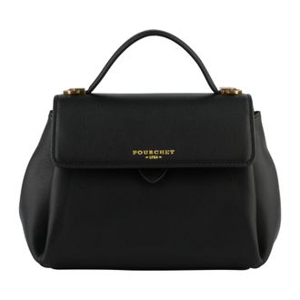 Pourchet Tassen, Dames, Zwart, ONE Size, Leer, S&eacute;vign&eacute; MM