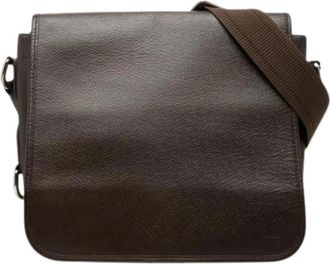 Louis Vuitton Pre-owned Andrei Cross Body Bag - Dames - Vintage Schoudertas - Bruin - ONE Size - Leer - Vintage