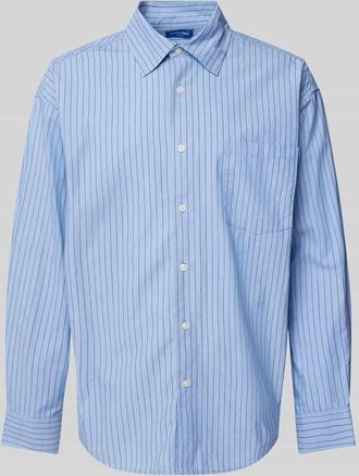 Jack & Jones Jack & Jones Oversized Freizeithemd mit Brusttasche Modell ATLAS in Blau, Größe M