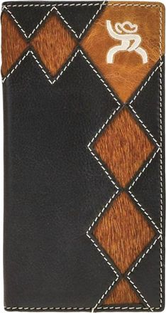 Hooey Roughy Rodeo Style Wallet In Black/brown