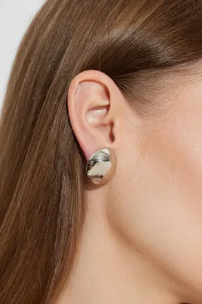 Alaia Brass Earrings, Womens, Silver