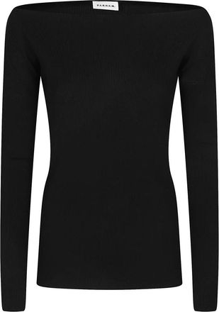 P.A.R.O.S.H. Lange trui - Dames - Ronde hals truien - Zwart - XS - Truien & Vesten