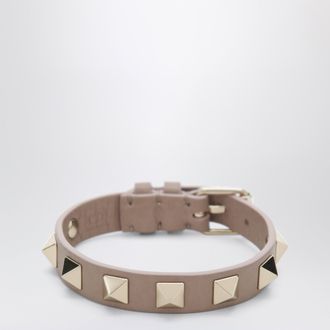 Valentino Garavani Rockstud bracelet in powder pink leather