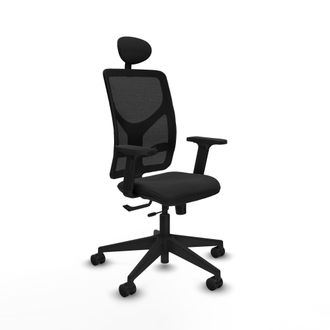 Piqueras y Crespo Silla De Oficina Piqueras Y Crespo Motilla Negro Reposabrazos Ajustables