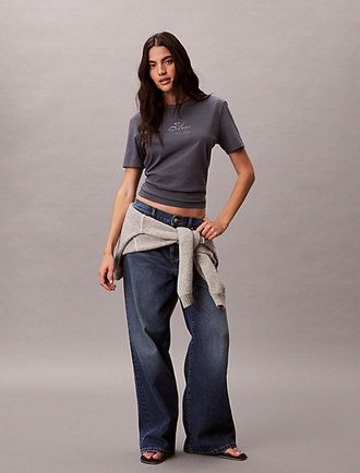 Calvin Klein Glossy Metallic Logo T-shirt