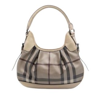 Burberry Pre-owned Shoulder Bags, female, Beige, Size: ONE SIZE Pre-owned Brooklyn Hobo