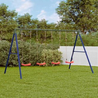 vidaXL Juego De Columpios De Exterior Con 4 Columpios Vidaxl