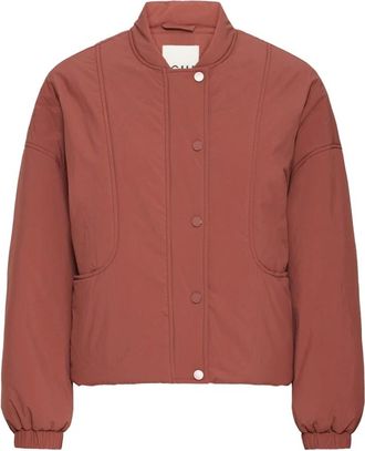 Ichi Winterjassen - Dames - Bomber jackets - Bruin - L - Leer - Jassen