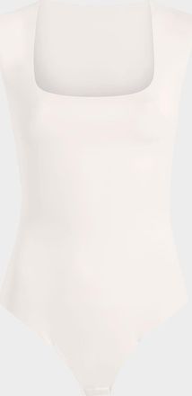 Commando Cap-Sleeve Neoprene Thong Bodysuit
