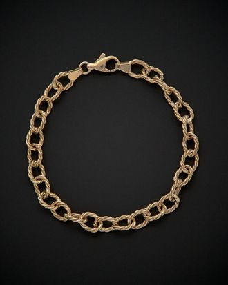 Italian Gold, Inc 14K Italian Gold Ribbed Rolo Link Bracelet