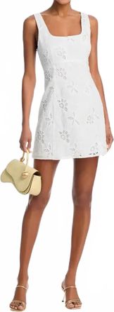 Ramy Brook Amalia Mini Dress In White Flower
