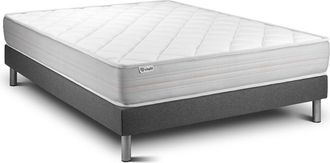 VITALIT Somier + colchón espuma de poliuretano viscoelástica 200x200cm