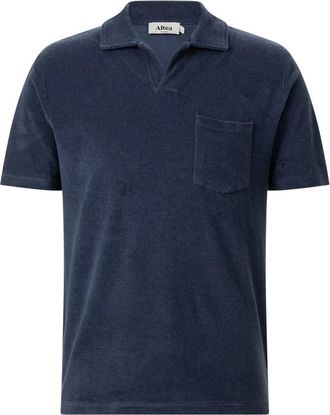 Altea Terry Poloshirt - Heren - Polos - Blauw - XL - Katoen - Tops