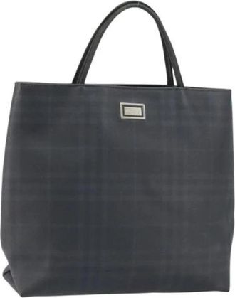 Burberry Pre-owned Tote Bag - Dames - Vintage Shopper - Zwart - ONE Size - Leer - Vintage