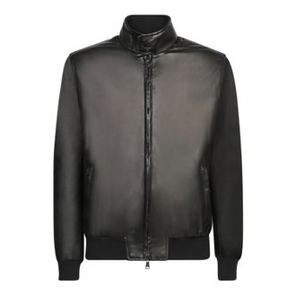 Dell'Oglio Leather Jackets, male, Black, Size: M Fox18 Tuscany NY Neronero Jacket