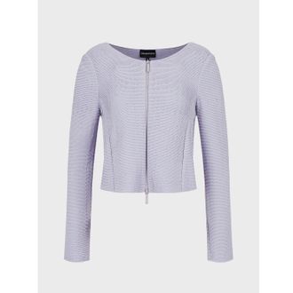 Emporio Armani Womens Blazer in Lilac Viscose - Size 12 UK