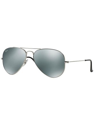 Ray-Ban Aviator Silver Mirror Sonnenbrille crystal grey mirror