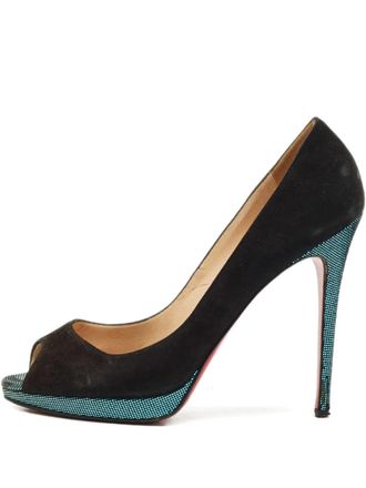 Christian Louboutin 125mm Yolanda suede pumps - Black
