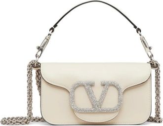 Valentino Garavani VLogo Signature Shoulder Bag - female - Valentino Garavani - Shoulder Bags - Beige - ONE SIZE - Bags