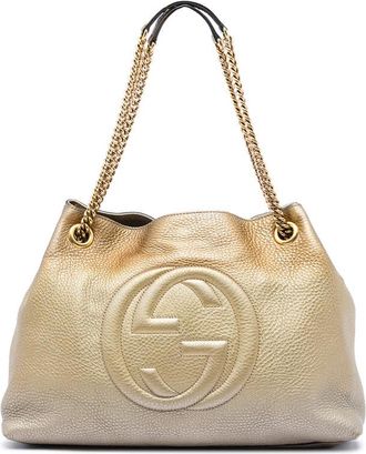 Gucci Pre-owned Gucci Medium Ombre Calfskin Soho Chain Tote Ladies Z82O4W40TE6TCVOB