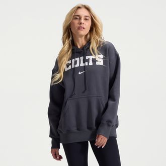 Nike Indianapolis Colts Rivalries Collection Phoenix Nike Womens NFL Oversized Pullover Hoodie in Grey | 01N506F98-SV1
