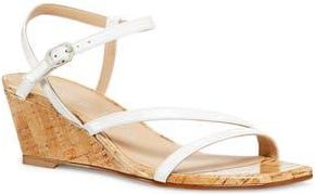 Stuart Weitzman Oasis 50 Wedge Sandal in White. at Nordstrom Rack, Size 5.5