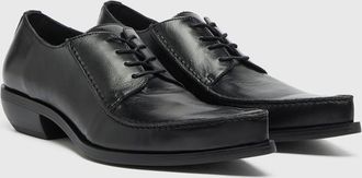 Diesel D-Frido-Derby shoes in leather - Lace Ups and Clogs - Man - Black