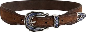Alberto Luti Eleganza Western Artigianale - unisex - Riemen - Bruin - 110 CM - Leer - Accessoires