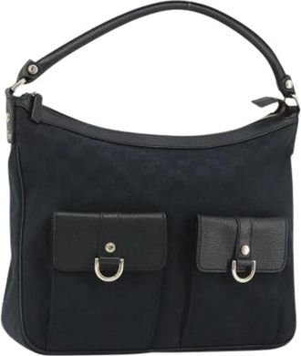 Gucci Pre-owned Vintage Schoudertas - Dames - Vintage Schoudertas - Zwart - ONE Size - Leer - Vintage
