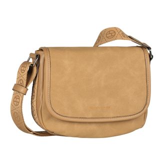 Tom Tailor Umh&auml;ngetasche TOM TAILOR Yara, Damen, Gr. B/H/T: 24cm x 19cm x 8cm, braun, Polyurethan, bedruckt, clean, unifarben, Taschen Umh&auml;ngetasche, feines Nubu