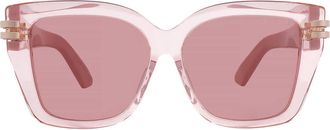 Dior CDIOR S1F Violet Square Ladies Sunglasses CD40149F 74Y 56