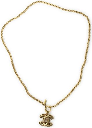 Chanel Pre-owned Womens CC Pendant Chain Necklace - Gold - One Size