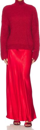 Sovere Verse Combo Knit Sweater In Poppy