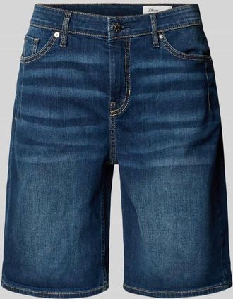 s.Oliver Red Label Regular Fit Jeansshorts aus Baumwoll-Mix Modell KAROLIN in Marine, Größe 38