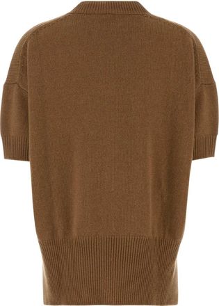 Jil Sander Womens Cashmere Crewneck Sweater Beige