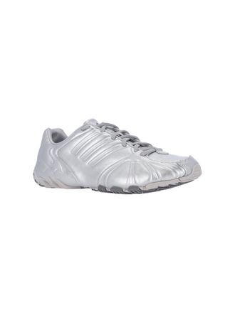 adidas Metallic Leather Low-Top Sneaker - Silver