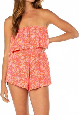 Roxy Lets Go Romper In Pink