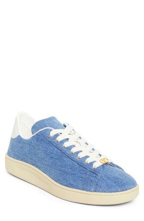 Valentino Garavani Royco Denim Low Top Sneaker in Blue Multi at Nordstrom, Size 12Us