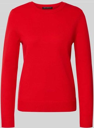 Betty Barclay Strickpullover mit gerippten Abschlüssen in Rot, Größe 36