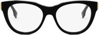 Fendi First Round Optical Frame - Dames - Brillen - Zwart - 53 MM - Accessoires