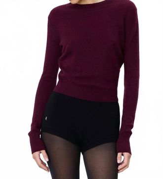 &Eacute;terne Francis Cashmere Sweater In Oxblood