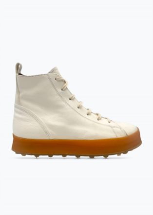Shoto Womens Melody High Top Sneakers In Vitello Bianco