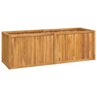 vidaXL Arriate De Madera Maciza De Teca 150x50x50 Cm Vidaxl