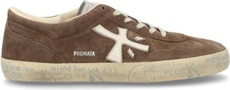 Premiata Brown Logo Sneakers