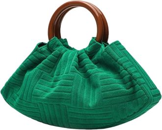 Generic Womens Handbag Temperament Fashionable Pleated Handheld Dinner Bag(green,29CM*7CM*15CM)
