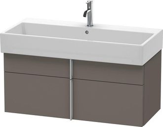Duravit Duravit Vero Air Mueble De Pared 98,4 X 43,1 Cm, 1 Caj&oacute;n, 1 Extra&iacute;ble, Para Vero Air 235010, Color (frente/cuerpo): Flanela Gris Seda Lacado Mate - Va
