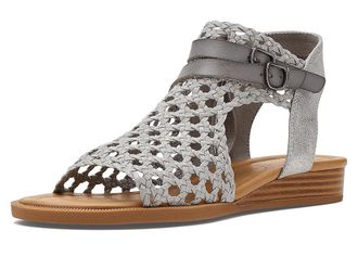 Blowfish Anuella Strappy Sandals Womens Sandals Silver : 6.5 M, Faux Leather